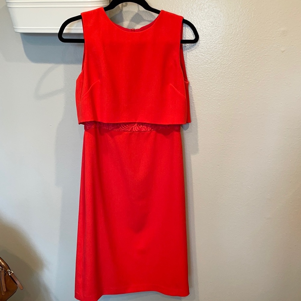 Red Dress with hidden lace